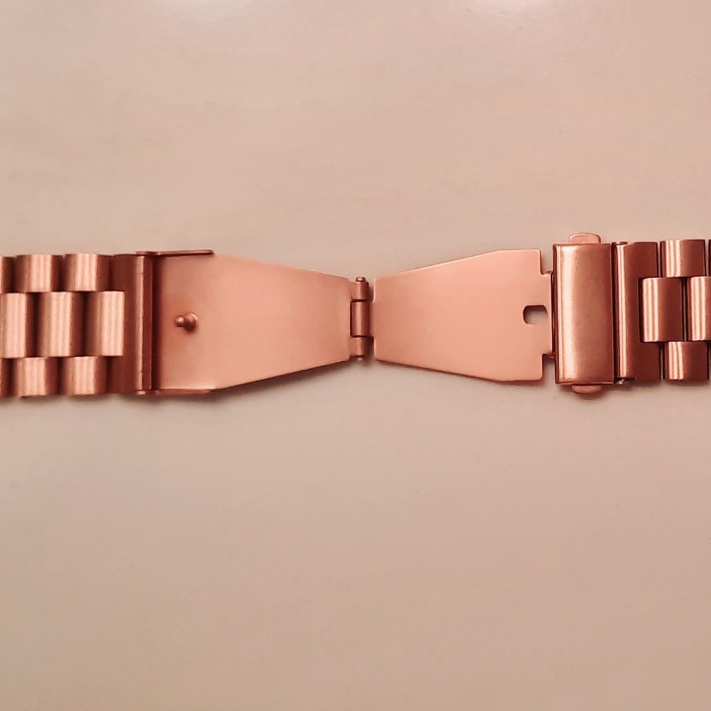 Rose Gold Premium Stainless Steel Smartwatch Band - Picture 5 of 15